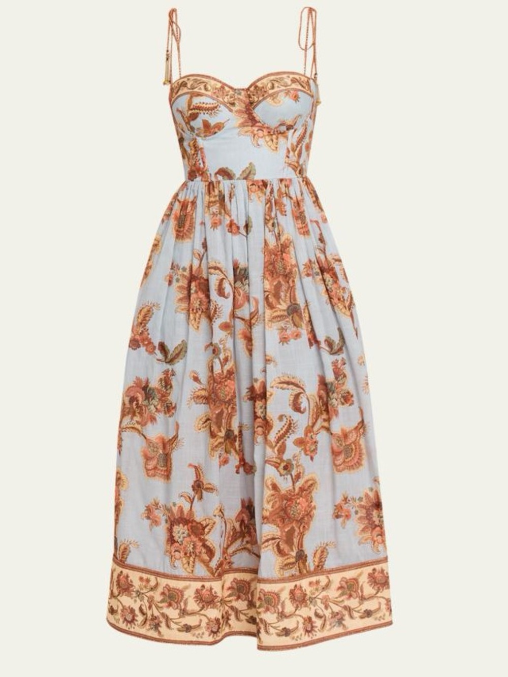 Zimmermann Aster Corset Midi Dress